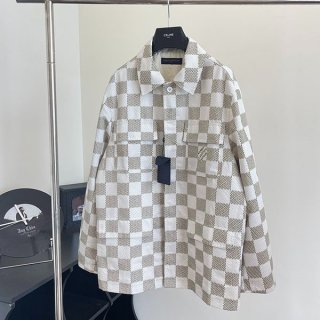 High quality Louis Vuitton replica Damier cotton overshirt 1AFJBK