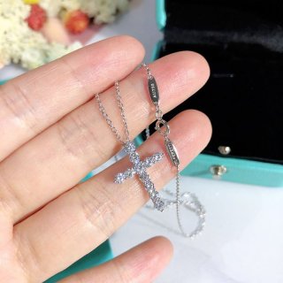 The hot topic! Tiffany Cross Pendant Replica (Small) Tic85635
