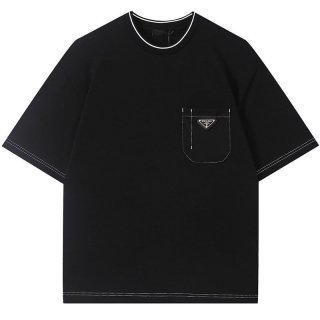 Rare Prada Cotton T-shirt Replica Short Sleeve Logo puc37563