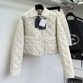 Perfect as a gift? Prada cotton jacket replica ★ White puc02339