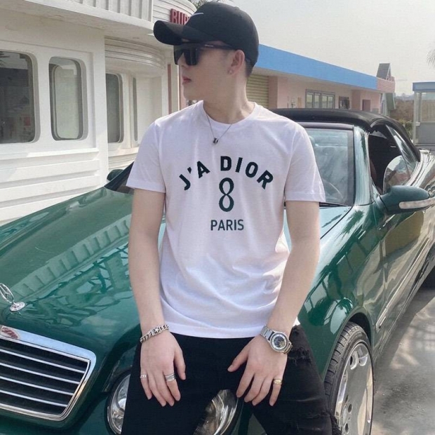 Popular! ☆ Dior ☆ "JA Dior 8" Cotton Linen * T-shirt copy available in 2 colors deb70302