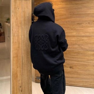 An eye-catching item! Loewe Zip Hoodie Replica Anagram Logo Low69632
