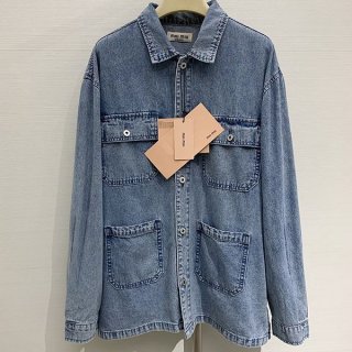 ☆Super popular☆Miu Miu denim replica blouson jacket myt40670
