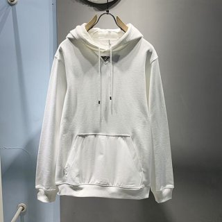[Stylish and simple] Prada cotton hoodie replica ● White pum49539