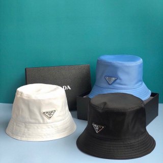 Not available in Japan, Prada nylon triangle logo bucket hat replica put28313