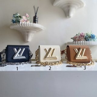 New design Louis Vuitton replica twist shoulder bag 3 colors M22296
