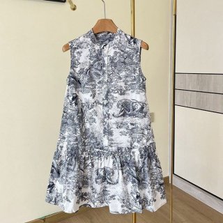 Hard to find Dior straight replica ruffle dress dey60846