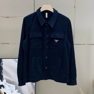 Nice Prada Replica Pinwale Corduroy Shirt pul22126