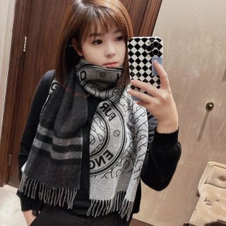 ☆Super popular☆ Burberry copy reversible monogram logo jacquard cashmere scarf Bak76179