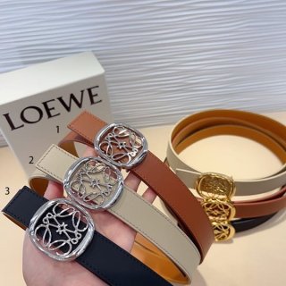 The hottest topic! Loewe Anagram Reversible Ellipse Belt Replica 3 colors loc47388