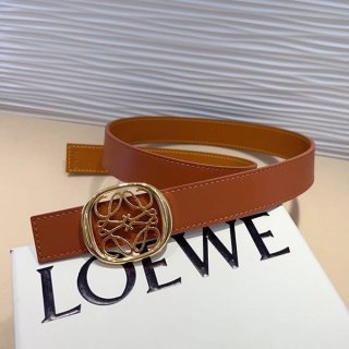 High-end brand Loewe replica Anagram reversible ellipse belt loz81309