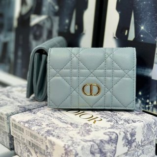 Perfect gift Dior CARO Wallet Mini Wallet Parody dex63465