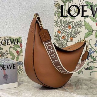 Popular Loewe Luna Bag Replica Anagram Jacquard & Classic Calfskin los86301