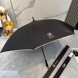 Perfect as a gift? Chanel Automatic Umbrella for Rain or Shine, Replica, Black shc01405