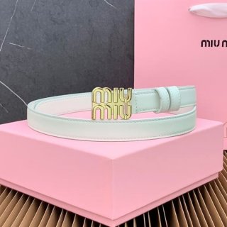 Free shipping Miu Miu logo leather belt grade N myf59338
