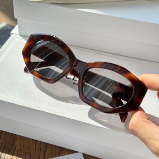 Celine Triomphe Logo Sunglasses Replica/ Dark Havana Cev98632