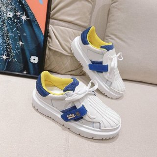 Hard to find Dior replica ID sneakers in calfskin blue/white deu95920