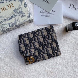 No.1 Popular Dior Jacquard Canvas Card Case Replica dez54665