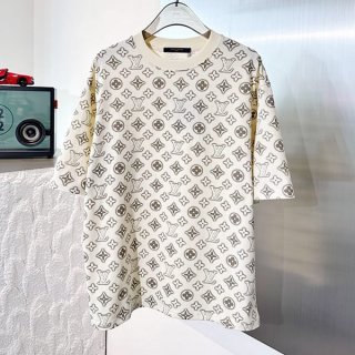 Very popular: Louis Vuitton striped accent monogram T-shirt replica vun37434