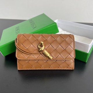 Bottega Veneta Tan Andiamo Fake Zip Wallet boz02800