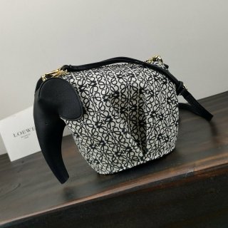 Loewe Anagram Elephant Bag Replica Mini Jacquard