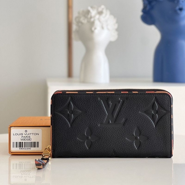 21FW Louis Vuitton Zippy Wallet Replica Leopard Print Long Wallet M80680