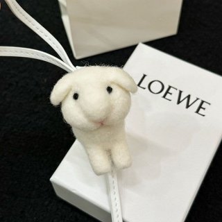 Classic Loewe calfskin bag charm replica lob07081