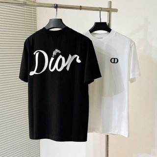Dior Relaxed Fit Cotton T-Shirt, 2 Colors, Loved by Many Celebrities, deo10620