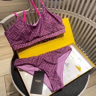 Fendi replica loved by many celebrities FF motif & silver reversible nylon string bikini feg32609