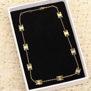 No. 1 in total sales! Celine Women's Mini Triomphe Necklace Cec25006