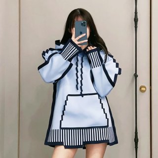 The hottest topic! Loewe Technical Knit Pixel Parka Replica loq46237