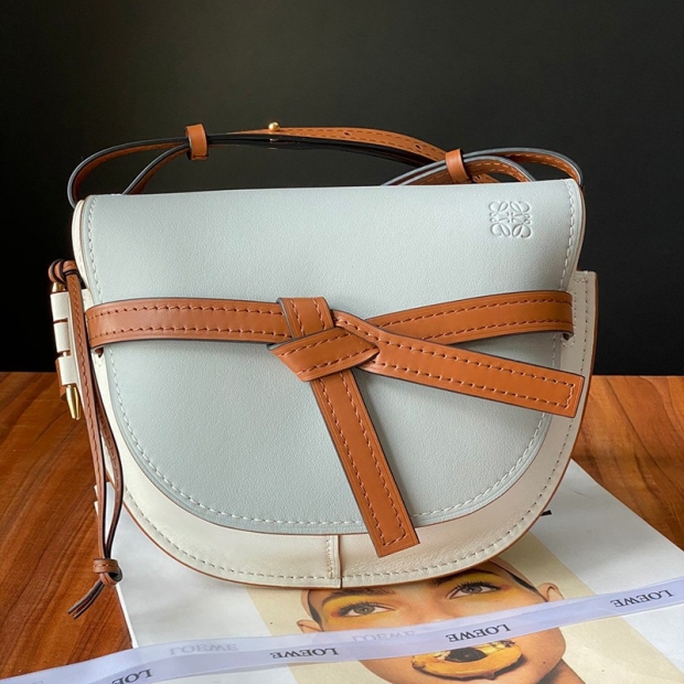 21-22AW Loewe Gate Replica Bum Bag Large Suede & Calfskin loz90461