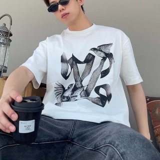 Stylish Louis Vuitton logo T-shirt replica short sleeve vul06283