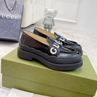 The rapidly growing popularity of Gucci lug sole horsebit fake loafers guv13384
