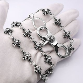 CHROME HEARTS Tiny E Bracelet Diamond & Emerald Kuv87287