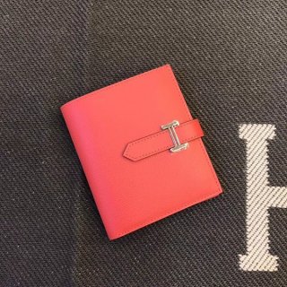 Hermes Bearn Compact Replica Topson Silver Hardware he19068