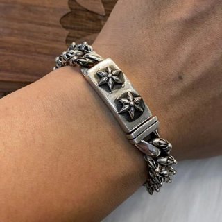 Express Shipping Chrome Hearts Fancy Link Bracelet 15 Links Kus79260