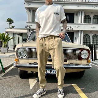 The rapidly rising popularity of Loewe wide pants, fake flare, desert, cotton & linen lob57275
