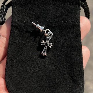 CHROME HEARTS CH CROSS Baby Fat Earrings with Diamond Kuv59003