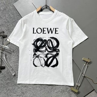 Free shipping ☆ Loewe ★ Anagram bicolor cotton T-shirt copy ★ lom46729