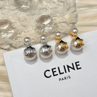 Celine Triomphe Earrings Replica New Earrings Pearl Cej13939