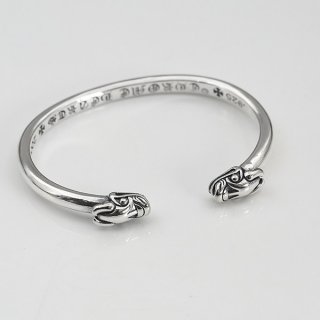 CHROME HEARTS DOUBLE DOG BANGLE BRACELET REPLICA KUV07354