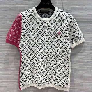 Rare Louis Vuitton Replica Fuchsia Accent Masculine T-Shirt vuq58373