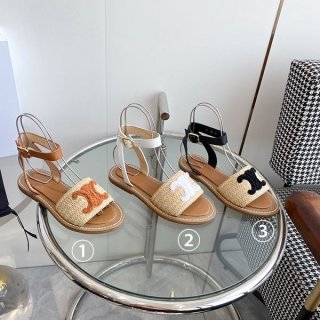 Celine Limpia Flat Strap Sandals Replica 3 Colors 352402248C