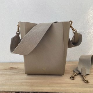 Very popular! Replica Celine Sangle Bucket Small Taupe 189303AH418TP