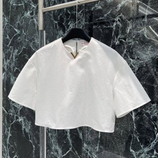 Very popular! Valentino Light Double Splittable Gabardine Top Vul73585