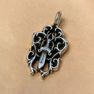Chrome Hearts Dagger Pendant Charm Necklace Kux36205