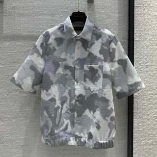 n-grade recommended Louis Vuitton cotton blend shirt short sleeve replica 1AFAVO