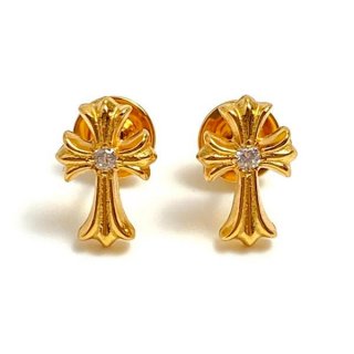 Chrome Hearts replica CH Cross 22k earrings Kux39091 sold out