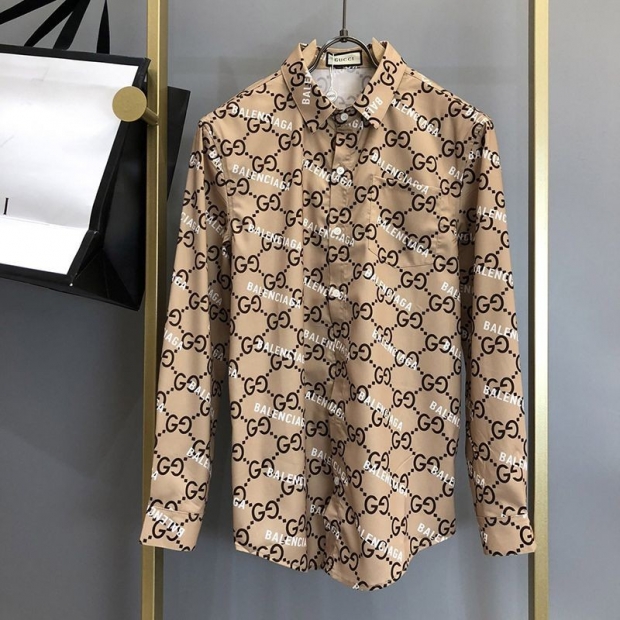 Gucci Balenciaga GG logo shirt replica guv47041